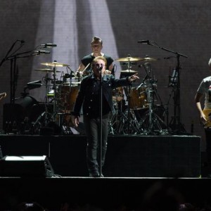 U2 in concert in Rome