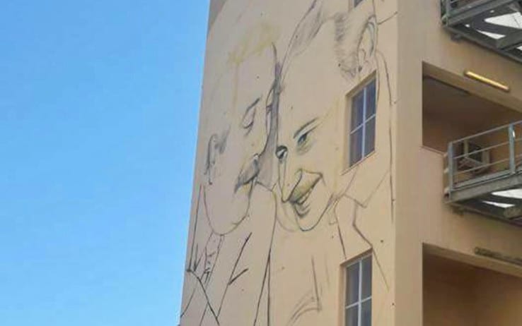 Al Nautico di Palermo un murales dedicato a Falcone e Borsellino