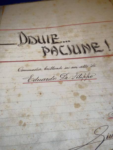 Teatro, Spunta un ‘Eduardo’ sconosciuto. Inedito oppure un fake?