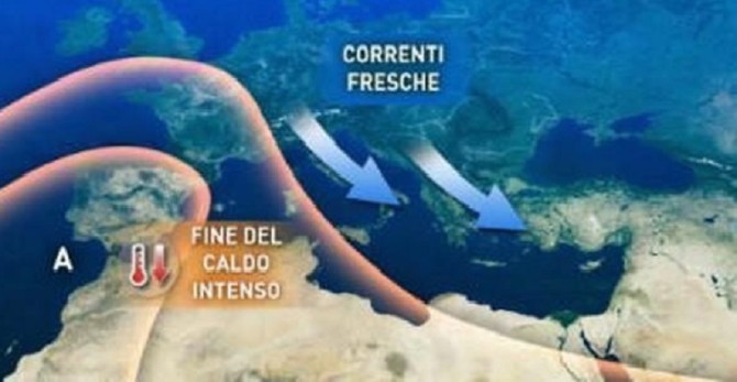 Meteo, In arrivo correnti fresche dal nord Europa