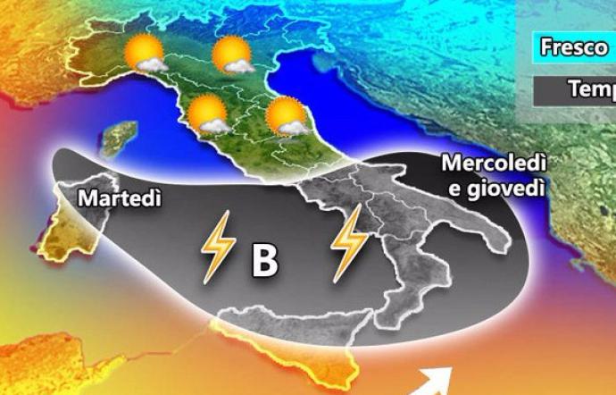 In Sicilia da stanotte allerta meteo