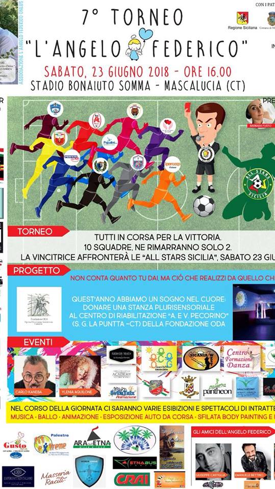 Al via al VII Torneo di calcio “L’angelo Federico”.