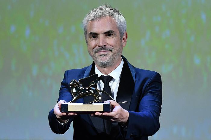 Mexican director Alfonso Cuaron holds the Golden Lion award for his movie ?Roma? during the awarding ceremony of the 75th annual Venice International Film Festival, in Venice, Italy, 08 September 2018. The festival runs from 29 August to 08 September. ANSA/ETTORE FERRARI