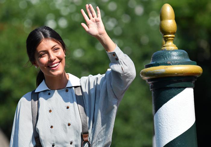 Italian actress Alessandra Mastronardi poses for photographers at Lido Beach ahead of the 76th annual Venice International Film Festival, in Venice, Italy, 27 August 2019. Mastronardi will host the opening ceremony. The festival runs from 28 August to 07 September.   ANSA/ETTORE FERRARI