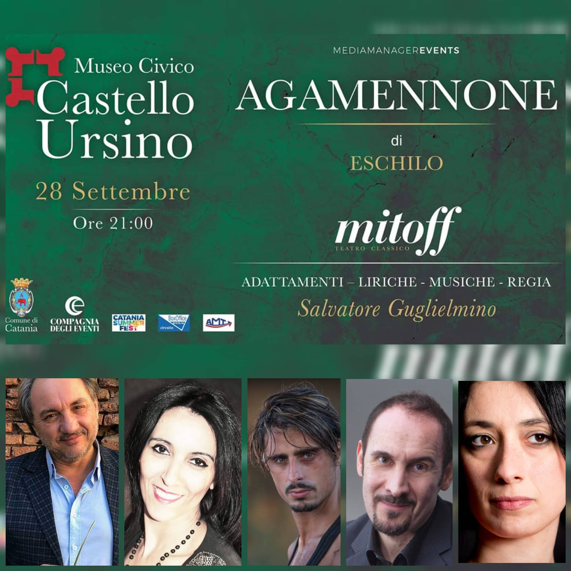 “Agamennone” spettacolo conclusivo di Mitoff l’apprezzata rassegna dedicata al teatro classico diretta da Salvatore Guglielmino