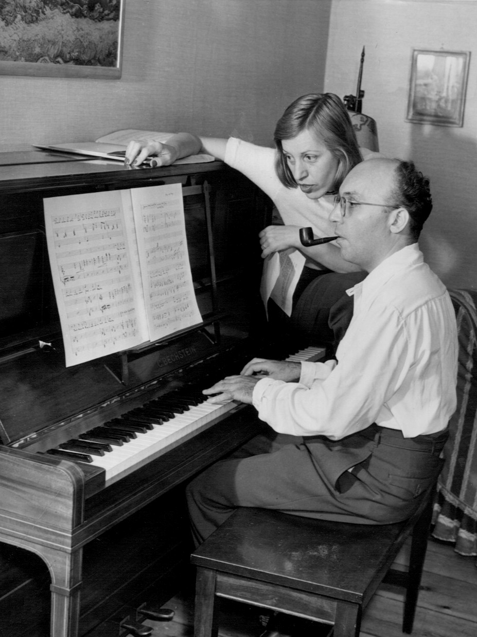 Kurt Weill e la moglie Lotte Lenya_1942